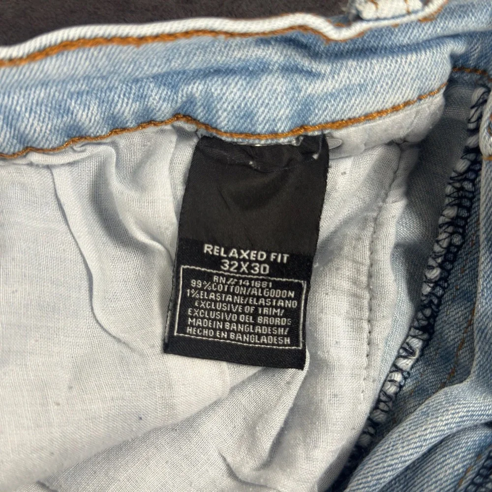 Architect Jean Company Relaxed Fit‎ Jeans Mens 32x30 Light Wash Blue Denim